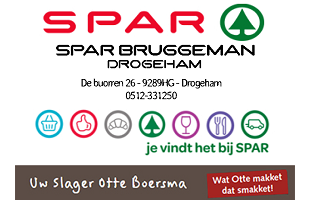 Vrolijke Strijders Sponsor Spar Bruggeman Drogeham